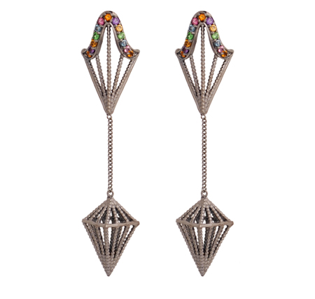 Arrow drop earrings