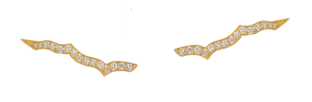 Diamond Lotus bar slider earrings (1)
